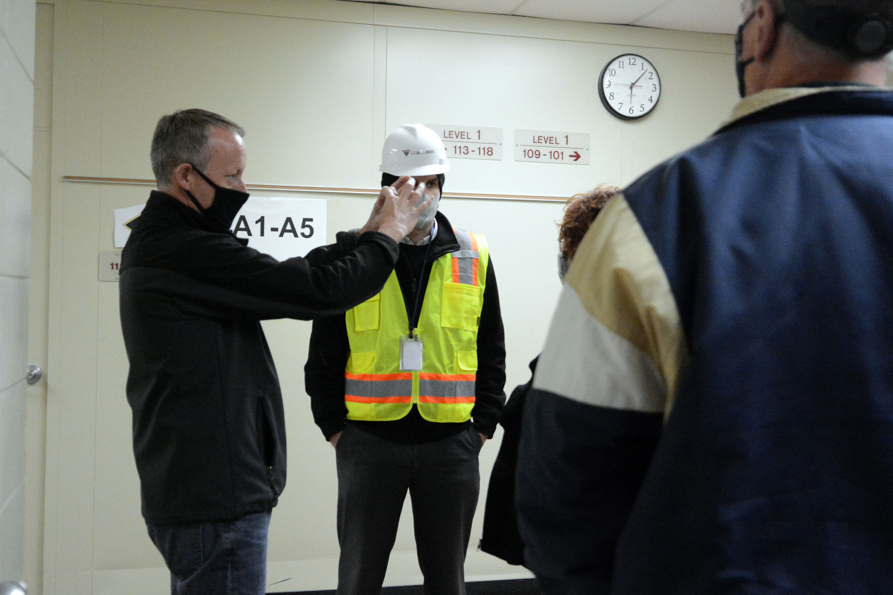 Tour of Jack Young Middle School construction, Dec. 7